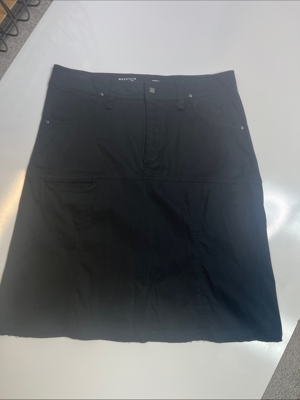 Cargo Utility Skirt Black Cotton Mountain Hardwear Size 8